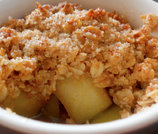 Low Sugar Low Fat Apple Crumble Lose Baby Weight
