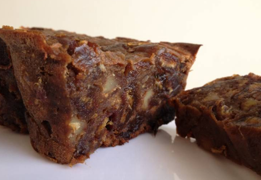 Coffee and date slice