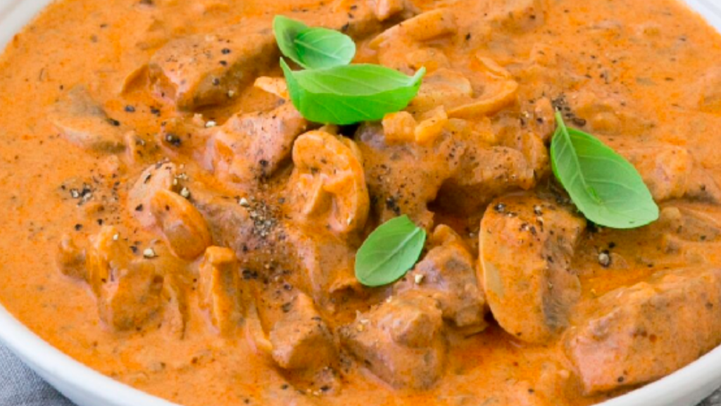 Beef stroganoff