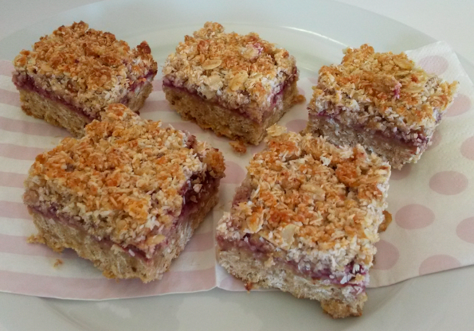 Lose Baby Weight - Healthy Raspberry Slice