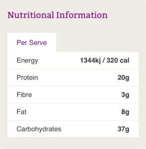 Lose Baby Weight- nutrition info