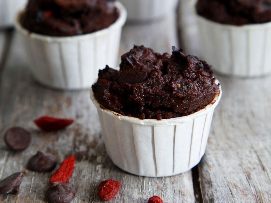 Chocolate Goji Berry Muffins