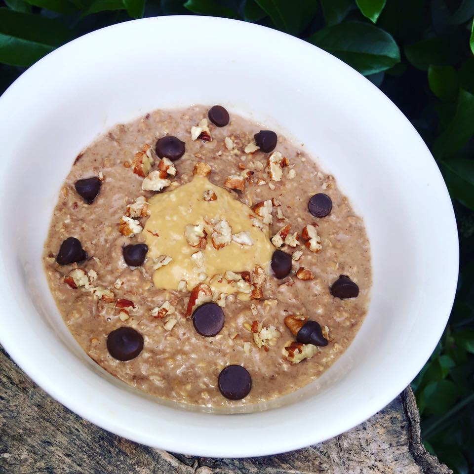 Lose Baby Weight- snickers porridge 