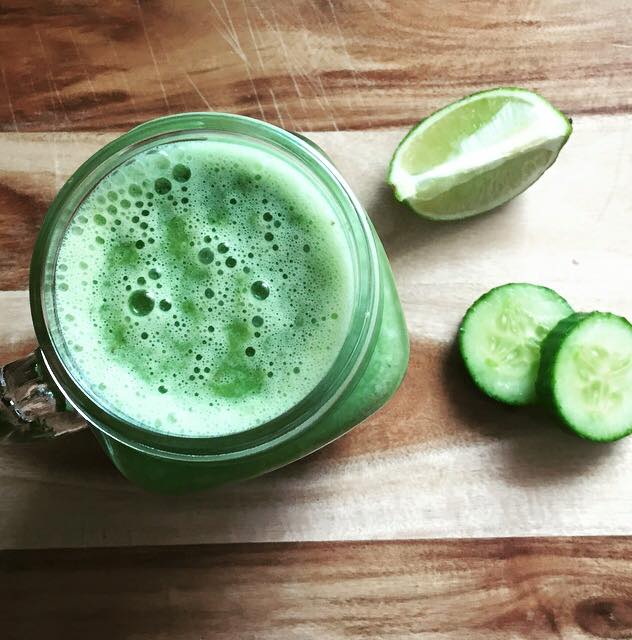 Coconut Lime Green Healthy Mummy Smoothie 