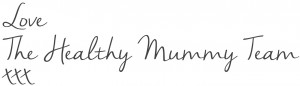 Healthy Mummy blog signature