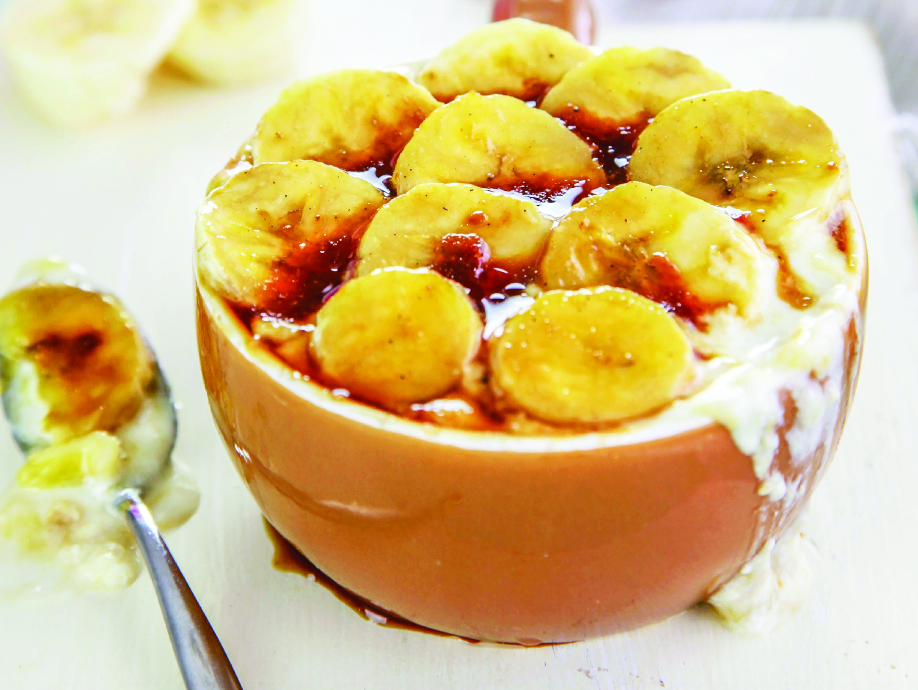 Hot Banana Caramel Cream - Top 10 Healthy Desserts For Entertaining