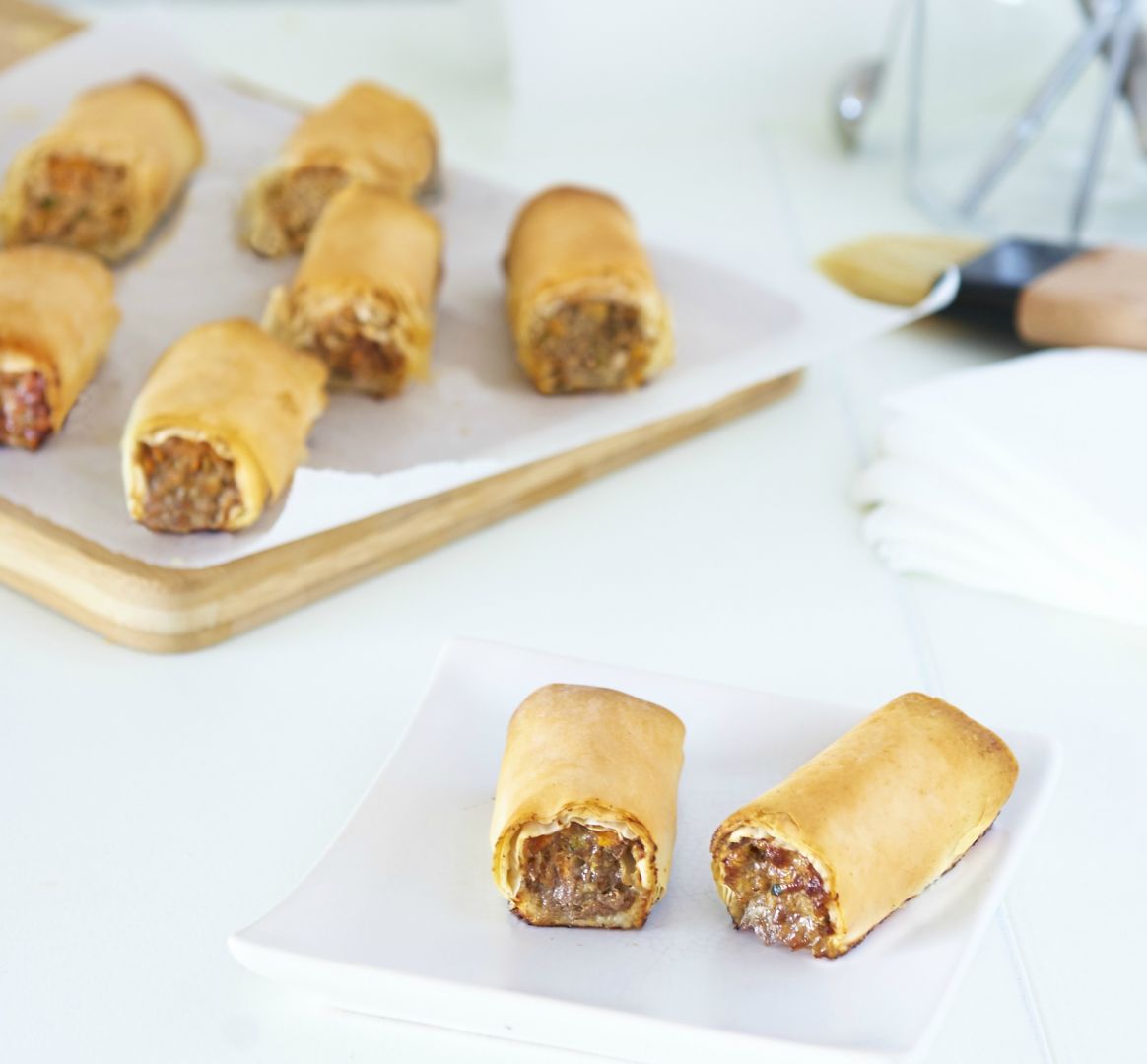 Hidden veggie sausage rolls