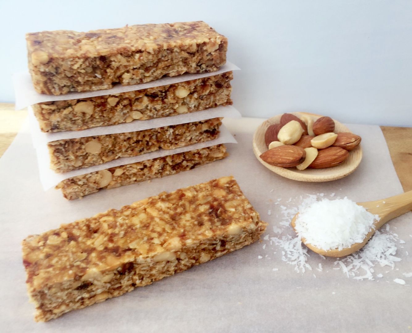 Chewy Coconut Oat Bars