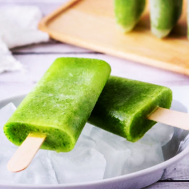 super green ice blocks