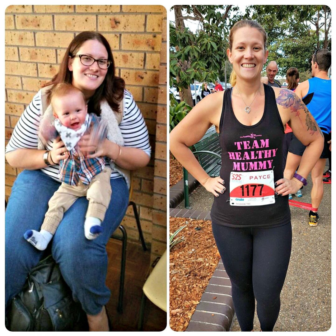 Tamara's Healthy Mummy weight loss transformation