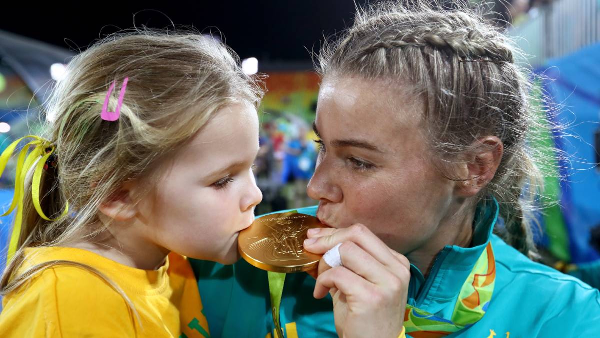 Nicole Beck and daughter