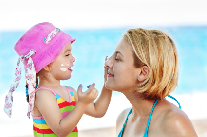 happy child and mother