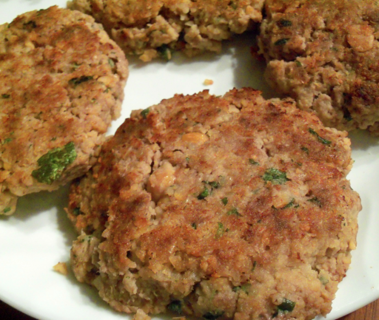 Spinach & Chickpea Burgers