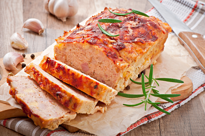 Cheesy Chicken Meatloaf - Lose Baby Weight