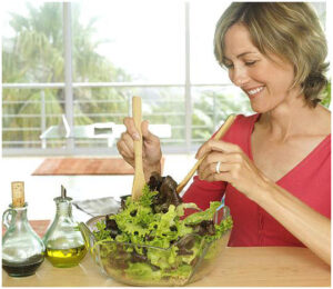 Olive oil is a healthy salad dressing